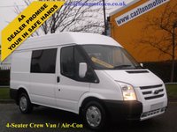 USED 2013 13 FORD TRANSIT 2.2Tdci 125 T300 Crew Van Free UK Delivery  