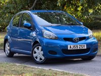 USED 2009 59 TOYOTA AYGO 1.0 VVT-i Blue Hatchback 5dr Petrol Manual Euro 4 (67 bhp) 