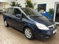 USED 2011 61 VAUXHALL ZAFIRA 1.8 16V Elite MPV 5dr Petrol Manual Euro 5 (140 ps) CAZ ULEZ COMPLIANT 7 SEATS HEATED LEATHER SEATS AIR CON RADIO CD PARKING SENSORS EXCELLENT SERVICE HISTORY 11 SERVICES TO 91K MILES CAMBELT REPLACED AT 75K MILES