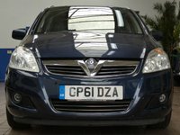 USED 2011 61 VAUXHALL ZAFIRA 1.8 16V Elite MPV 5dr Petrol Manual Euro 5 (140 ps) CAZ ULEZ COMPLIANT 7 SEATS HEATED LEATHER SEATS AIR CON RADIO CD PARKING SENSORS EXCELLENT SERVICE HISTORY 11 SERVICES TO 91K MILES CAMBELT REPLACED AT 75K MILES