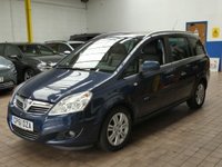 USED 2011 61 VAUXHALL ZAFIRA 1.8 16V Elite MPV 5dr Petrol Manual Euro 5 (140 ps) CAZ ULEZ COMPLIANT 7 SEATS HEATED LEATHER SEATS AIR CON RADIO CD PARKING SENSORS EXCELLENT SERVICE HISTORY 11 SERVICES TO 91K MILES CAMBELT REPLACED AT 75K MILES