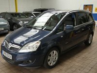 USED 2011 61 VAUXHALL ZAFIRA 1.8 16V Elite MPV 5dr Petrol Manual Euro 5 (140 ps) CAZ ULEZ COMPLIANT 7 SEATS HEATED LEATHER SEATS AIR CON RADIO CD PARKING SENSORS EXCELLENT SERVICE HISTORY 11 SERVICES TO 91K MILES CAMBELT REPLACED AT 75K MILES
