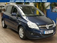 USED 2011 61 VAUXHALL ZAFIRA 1.8 16V Elite MPV 5dr Petrol Manual Euro 5 (140 ps) CAZ ULEZ COMPLIANT 7 SEATS HEATED LEATHER SEATS AIR CON RADIO CD PARKING SENSORS EXCELLENT SERVICE HISTORY 11 SERVICES TO 91K MILES CAMBELT REPLACED AT 75K MILES