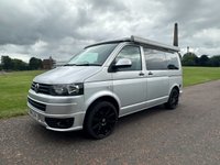 USED 2014 14 VOLKSWAGEN TRANSPORTER 4 BERTH LUXURY CAMPERVAN  TAILGATE & BIKE RACK  140 BHP