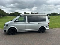 USED 2014 14 VOLKSWAGEN TRANSPORTER 4 BERTH LUXURY CAMPERVAN  TAILGATE & BIKE RACK  140 BHP