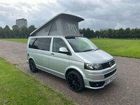 USED 2014 14 VOLKSWAGEN TRANSPORTER 4 BERTH LUXURY CAMPERVAN  TAILGATE & BIKE RACK  140 BHP