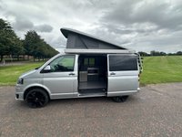 USED 2014 14 VOLKSWAGEN TRANSPORTER 4 BERTH LUXURY CAMPERVAN  TAILGATE & BIKE RACK  140 BHP