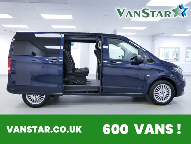 View our Mercedes-Benz Vito 119 2.0 CDI 190 BHP L1 PREMIUM 9G AUTOMATIC CREWCAB 5 SEATER