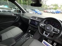 USED 2019 19 VOLKSWAGEN TIGUAN 1.5 TSI EVO R-Line 5d DSG 150 S/S UPGRADE PARK ASSIST WITH AREA VIEW CAMERA, UPGRADE KEYLESS ENTRY START & ELECTRIC TAILGATE, PANORAMIC GLASS SUNROOF, VIRTUAL COCKPIT, SAT NAV, APP CONNECT FOR APPLE CAR PLAY / ANDROID AUTO, HEATED FRONT SEATS, ADAPTIVE CRUISE CONTROL, LANE ASSIST WITH ADAPTIVE LANE GUIDANCE, FRONT ASSIST, DYNAMIC ROAD SIGN DISPLAY, DAB RADIO, BLUETOOTH, FRONT & REAR PARKING SENSORS WITH DISPLAY, 20 INCH ALLOY WHEELS,  AUTO LIGHTS + WIPERS, AUTO HOLD, ELECTRIC FOLDING MIRRORS, SPACE SAVER SPARE, SERVICE HISTORY