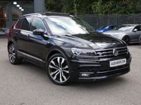 USED 2019 19 VOLKSWAGEN TIGUAN 1.5 TSI EVO R-Line 5d DSG 150 S/S UPGRADE PARK ASSIST WITH AREA VIEW CAMERA, UPGRADE KEYLESS ENTRY START & ELECTRIC TAILGATE, PANORAMIC GLASS SUNROOF, VIRTUAL COCKPIT, SAT NAV, APP CONNECT FOR APPLE CAR PLAY / ANDROID AUTO, HEATED FRONT SEATS, ADAPTIVE CRUISE CONTROL, LANE ASSIST WITH ADAPTIVE LANE GUIDANCE, FRONT ASSIST, DYNAMIC ROAD SIGN DISPLAY, DAB RADIO, BLUETOOTH, FRONT & REAR PARKING SENSORS WITH DISPLAY, 20 INCH ALLOY WHEELS,  AUTO LIGHTS + WIPERS, AUTO HOLD, ELECTRIC FOLDING MIRRORS, SPACE SAVER SPARE, SERVICE HISTORY