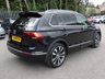 USED 2019 19 VOLKSWAGEN TIGUAN 1.5 TSI EVO R-Line 5d DSG 150 S/S UPGRADE PARK ASSIST WITH AREA VIEW CAMERA, UPGRADE KEYLESS ENTRY START & ELECTRIC TAILGATE, PANORAMIC GLASS SUNROOF, VIRTUAL COCKPIT, SAT NAV, APP CONNECT FOR APPLE CAR PLAY / ANDROID AUTO, HEATED FRONT SEATS, ADAPTIVE CRUISE CONTROL, LANE ASSIST WITH ADAPTIVE LANE GUIDANCE, FRONT ASSIST, DYNAMIC ROAD SIGN DISPLAY, DAB RADIO, BLUETOOTH, FRONT & REAR PARKING SENSORS WITH DISPLAY, 20 INCH ALLOY WHEELS,  AUTO LIGHTS + WIPERS, AUTO HOLD, ELECTRIC FOLDING MIRRORS, SPACE SAVER SPARE, SERVICE HISTORY