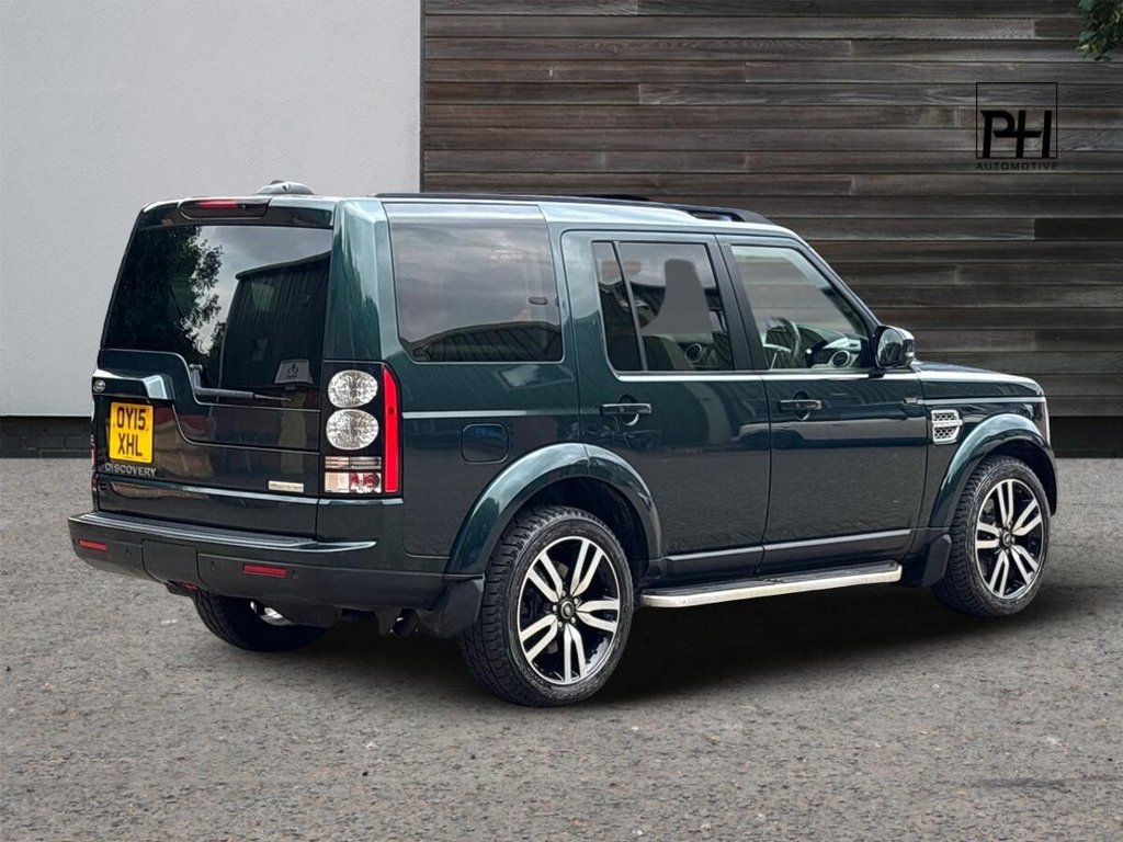USED 2015 15 LAND ROVER DISCOVERY 4 3.0 SD V6 HSE Luxury SUV 5dr Diesel Auto 4WD Euro 5 (s/s) (255 bhp) AINTREE GREEN|JLR HISTORY