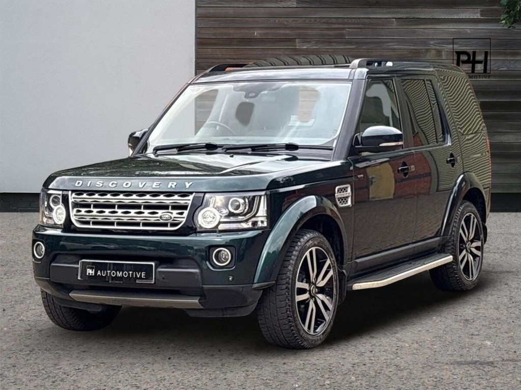 USED 2015 15 LAND ROVER DISCOVERY 4 3.0 SD V6 HSE Luxury SUV 5dr Diesel Auto 4WD Euro 5 (s/s) (255 bhp) AINTREE GREEN|JLR HISTORY