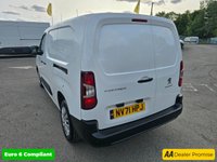 USED 2021 71 PEUGEOT PARTNER 1.5 BlueHDi LWB Panel Van 70.200 miles, 5 Speed Manual, Air Con, Bluetooth, ULEZ Euro 6 diesel, Full Service History, 1 owner. Final price +VAT @20%. With only one previous owner and a full service history, this 2021 Peugeot Partner Professional Premium is a reliable and well-maintained van. The Partner, with its 1.5L diesel engine and Euro 6 emission class, offers a blend of efficiency and practicality. This long wheelbase panel van comes with the BlueHDi 950 Professional Premium derivative and boasts twin sliding side doors for easy access. The interior features an 8in capacitive colour touchscreen with Connect DAB radio, Bluetooth, and a U