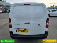 USED 2021 71 PEUGEOT PARTNER 1.5 BlueHDi LWB Panel Van 70.200 miles, 5 Speed Manual, Air Con, Bluetooth, ULEZ Euro 6 diesel, Full Service History, 1 owner. Final price +VAT @20%. With only one previous owner and a full service history, this 2021 Peugeot Partner Professional Premium is a reliable and well-maintained van. The Partner, with its 1.5L diesel engine and Euro 6 emission class, offers a blend of efficiency and practicality. This long wheelbase panel van comes with the BlueHDi 950 Professional Premium derivative and boasts twin sliding side doors for easy access. The interior features an 8in capacitive colour touchscreen with Connect DAB radio, Bluetooth, and a U