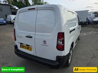 USED 2021 71 PEUGEOT PARTNER 1.5 BlueHDi LWB Panel Van 70.200 miles, 5 Speed Manual, Air Con, Bluetooth, ULEZ Euro 6 diesel, Full Service History, 1 owner. Final price +VAT @20%. With only one previous owner and a full service history, this 2021 Peugeot Partner Professional Premium is a reliable and well-maintained van. The Partner, with its 1.5L diesel engine and Euro 6 emission class, offers a blend of efficiency and practicality. This long wheelbase panel van comes with the BlueHDi 950 Professional Premium derivative and boasts twin sliding side doors for easy access. The interior features an 8in capacitive colour touchscreen with Connect DAB radio, Bluetooth, and a U