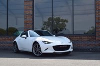 USED 2019 19 MAZDA MX-5 RF 2.0 SKYACTIV-G Sport Nav+ Convertible 2dr Petrol Manual Euro 6 (s/s) (184 ps) SNOWFLAKE WHITE METALLIC / FSH