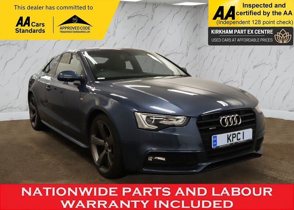 AUDI A5 2.0 TDI Black Edition Coupe 2dr Diesel S Tronic quattro Euro 5 (s/s) (177 ps) NATIONWIDE PARTS & LABOUR WARRANTY INCLUDED + 12 MONTHS AA BREAKDOWN FREE