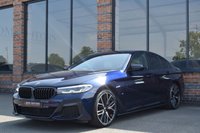 USED 2022 22 BMW 5 SERIES 3.0 530d MHT M Sport Saloon 4dr Diesel Hybrid Steptronic xDrive Euro 6 (s/s) (286 ps) TANZANITE / COMFORT & TECH PK