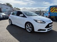 USED 2014 14 FORD FOCUS 2.0T EcoBoost ST-2 Hatchback 5dr Petrol Manual Euro 5 (s/s) (250 ps) A TRULY STUNNING ADDITION TO OUR FORECOURT FINISHED IN EVER POPULAR WHITE PAINT+ONLY 1 FORMER KEEPER+SERVICE HISTORY+HALF LEATHER INTERIOR+PARK ASSIST+CLIMATE CONTROL+18 INCH ALLOY WHEELS+BLUETOOTH+1 FULL YEARS MOT PRIOR TO COLLECTION+CALL NOW TO ARRANGE A VIEWING!!!!!!!!!!!!!!!!!!!!!!!!!!!!!!!!!!!!!!!!!
