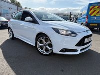USED 2014 14 FORD FOCUS 2.0T EcoBoost ST-2 Hatchback 5dr Petrol Manual Euro 5 (s/s) (250 ps) A TRULY STUNNING ADDITION TO OUR FORECOURT FINISHED IN EVER POPULAR WHITE PAINT+ONLY 1 FORMER KEEPER+SERVICE HISTORY+HALF LEATHER INTERIOR+PARK ASSIST+CLIMATE CONTROL+18 INCH ALLOY WHEELS+BLUETOOTH+1 FULL YEARS MOT PRIOR TO COLLECTION+CALL NOW TO ARRANGE A VIEWING!!!!!!!!!!!!!!!!!!!!!!!!!!!!!!!!!!!!!!!!!