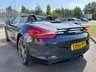 USED 2014 64 PORSCHE BOXSTER 2.7 981 Convertible 2dr Petrol PDK Euro 6 (s/s) (265 ps)-Factory Extras Worth &pound;8,114-Finished In Dark Blue Metallic-Half Grey Leather/Alcantara Upholstery-Heated Seats-20 Inch 911 Turbo Alloy Wheels-Cruise Control-Wind Deflector-Climate Control-Bi Xenon Headlights-Bluetooth-Front & Rear Park Assist-Bose Surround Sound System-Mfsw-Yatching Blue Seat Belts-Sports Exhaust System-Stunning Looking  Boxster. 