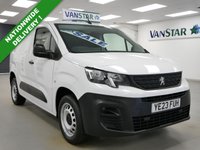 USED 2023 23 PEUGEOT PARTNER 1.5 BLUEHDI 100 BHP PROFESSIONAL PREMIUM +  1 OWNER | AIR CON | CARPLAY | 3 X SEATS