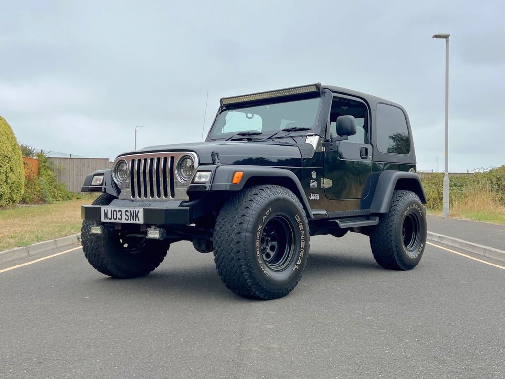 USED 2003 03 JEEP WRANGLER 4.0 SPORT 3dr comes with Soft Top // Manual // 4x4 // (302 g/km, 174 bhp) // px swap 