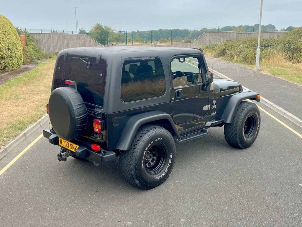 USED 2003 03 JEEP WRANGLER 4.0 SPORT 3dr comes with Soft Top // Manual // 4x4 // (302 g/km, 174 bhp) // px swap 