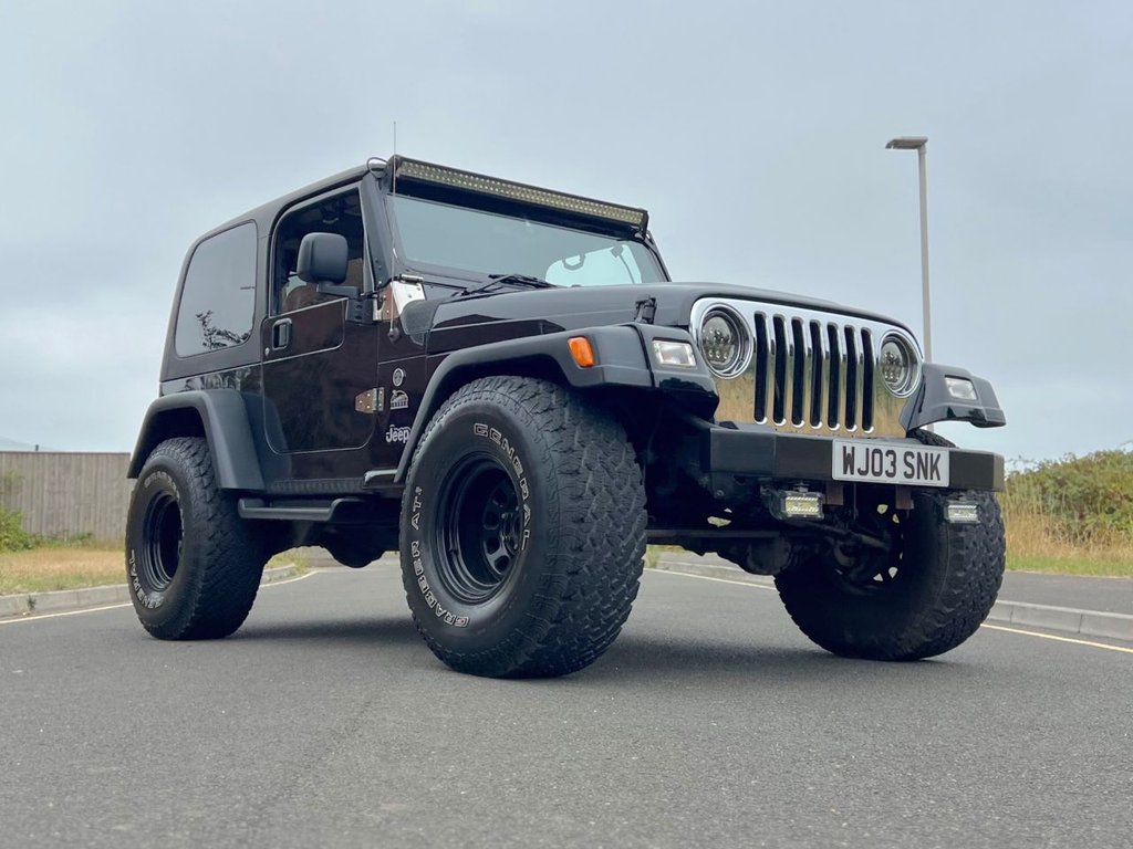 USED 2003 03 JEEP WRANGLER 4.0 SPORT 3dr comes with Soft Top // Manual // 4x4 // (302 g/km, 174 bhp) // px swap 