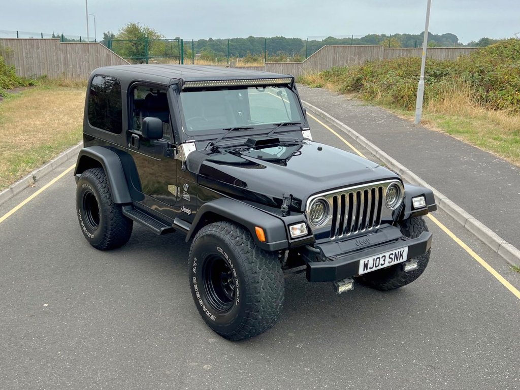 USED 2003 03 JEEP WRANGLER 4.0 SPORT 3dr comes with Soft Top // Manual // 4x4 // (302 g/km, 174 bhp) // px swap 