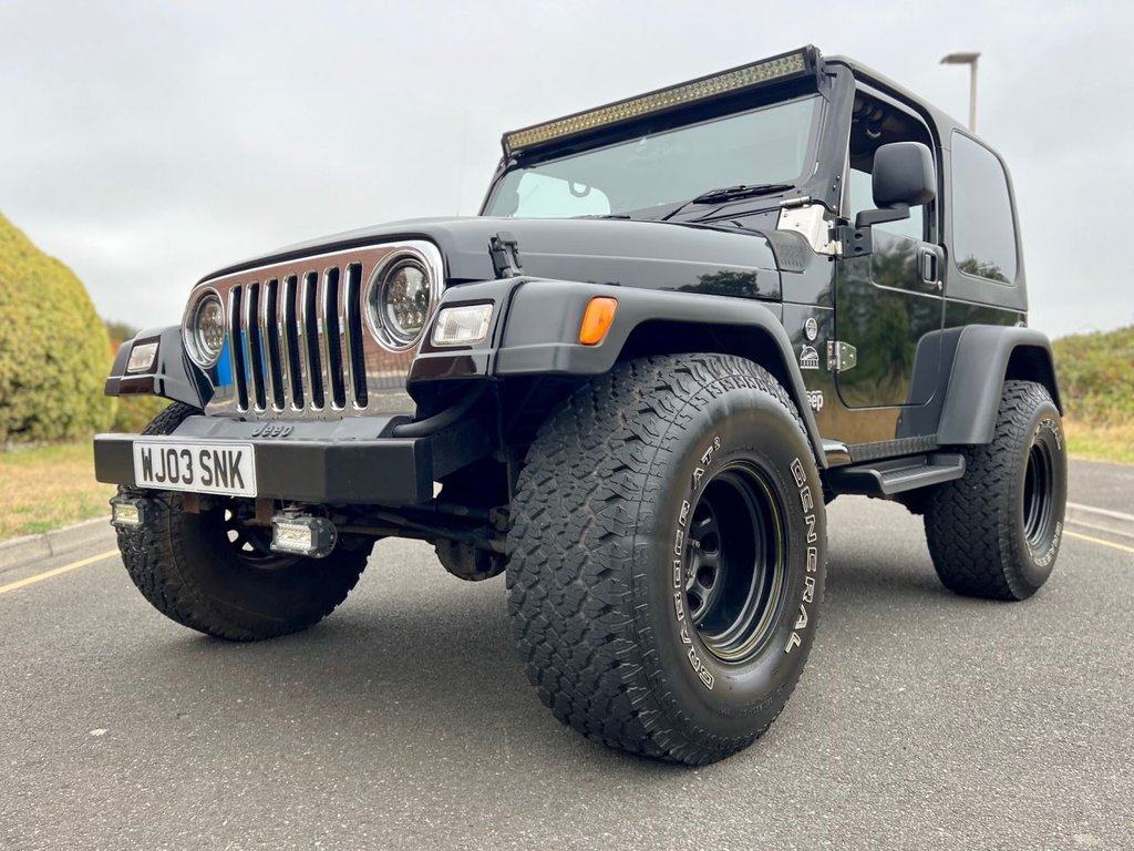 USED 2003 03 JEEP WRANGLER 4.0 SPORT 3dr comes with Soft Top // Manual // 4x4 // (302 g/km, 174 bhp) // px swap 