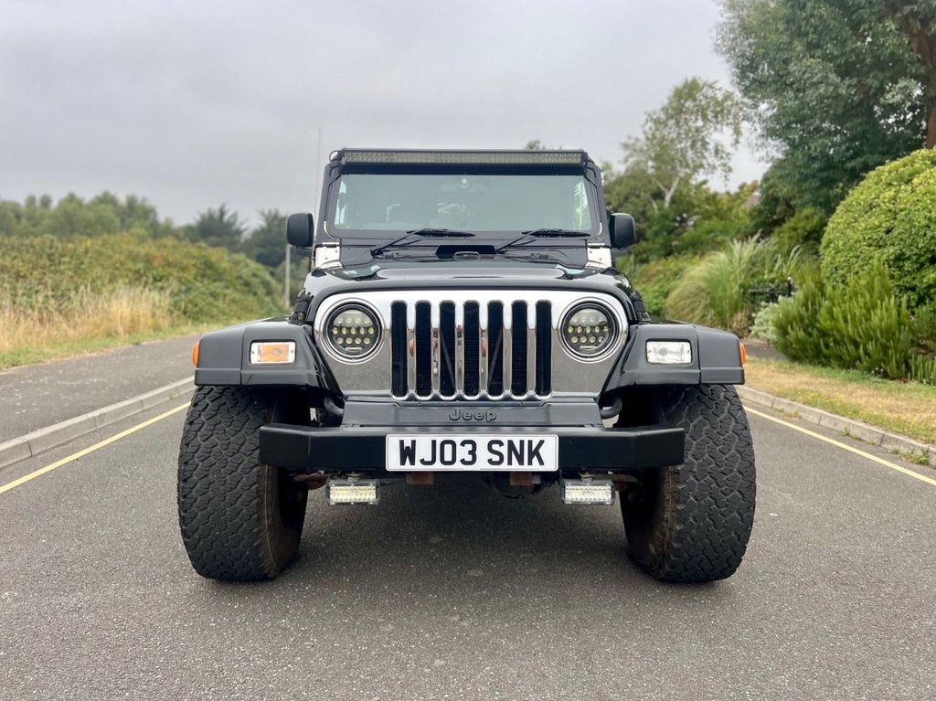USED 2003 03 JEEP WRANGLER 4.0 SPORT 3dr comes with Soft Top // Manual // 4x4 // (302 g/km, 174 bhp) // px swap 