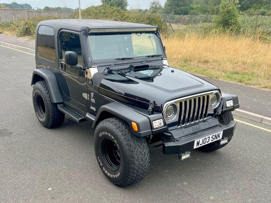 USED 2003 03 JEEP WRANGLER 4.0 SPORT 3dr comes with Soft Top // Manual // 4x4 // (302 g/km, 174 bhp) // px swap 