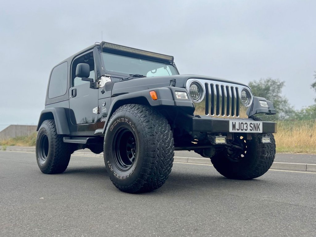 USED 2003 03 JEEP WRANGLER 4.0 SPORT 3dr comes with Soft Top // Manual // 4x4 // (302 g/km, 174 bhp) // px swap 