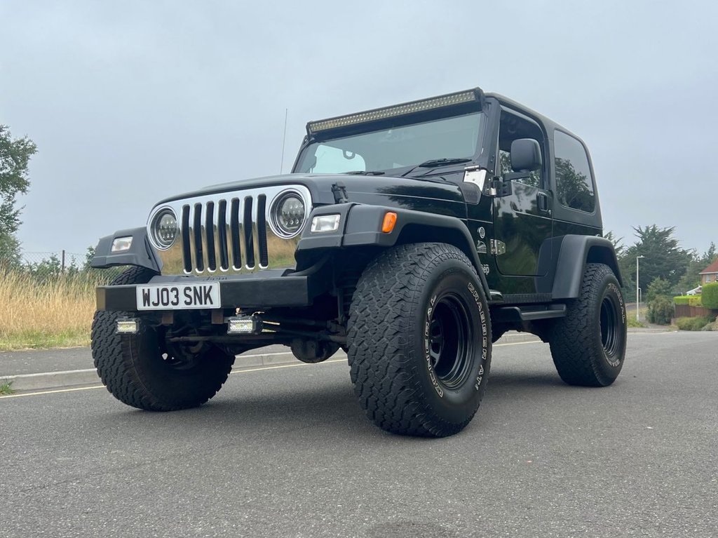 USED 2003 03 JEEP WRANGLER 4.0 SPORT 3dr comes with Soft Top // Manual // 4x4 // (302 g/km, 174 bhp) // px swap 