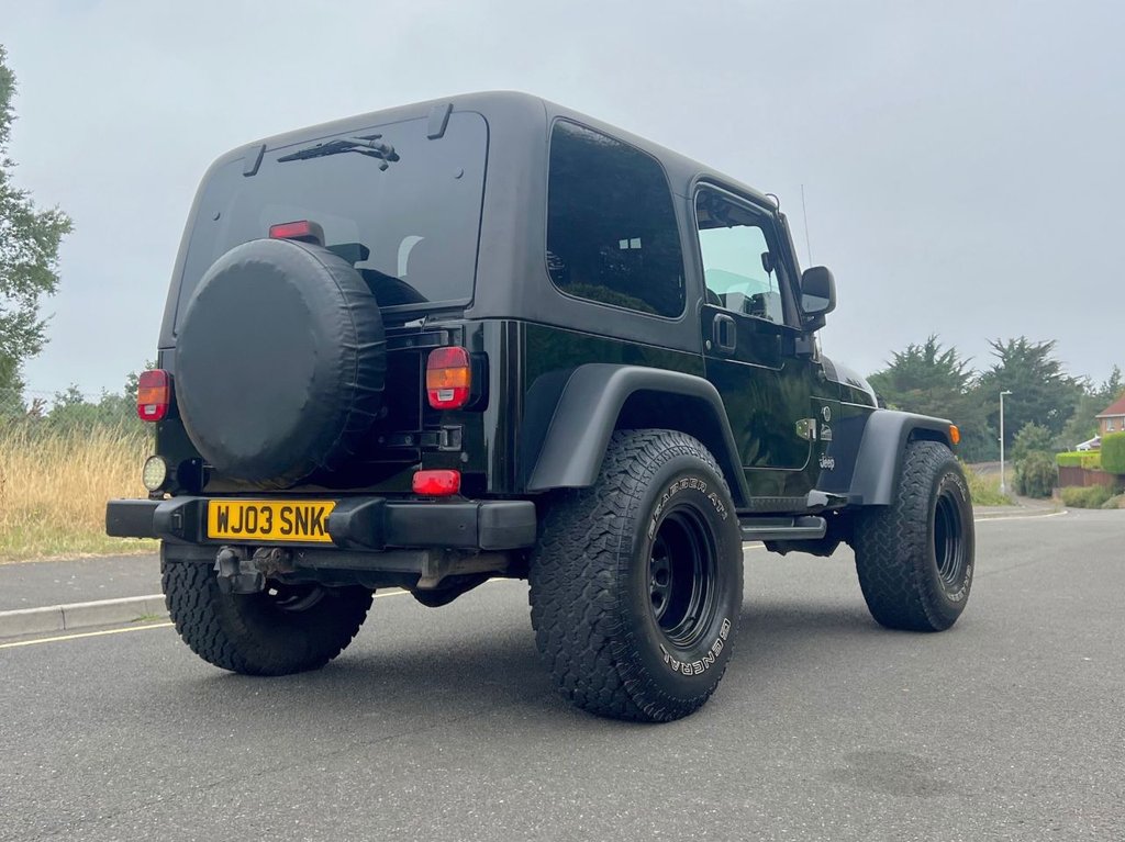 USED 2003 03 JEEP WRANGLER 4.0 SPORT 3dr comes with Soft Top // Manual // 4x4 // (302 g/km, 174 bhp) // px swap 
