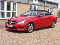 USED 2014 14 MERCEDES-BENZ E-CLASS 2.1 E220 BlueTEC SE Cabriolet 2dr Diesel G-Tronic+ Euro 6 (s/s) (177 ps) www.suffolkcarcentre.co.uk - Located at Reydon