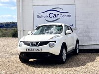 USED 2013 63 NISSAN JUKE 1.5 dCi 8v Acenta SUV 5dr Diesel Manual Euro 5 (s/s) (110 ps) www.suffolkcarcentre.co.uk - Located at Lowestoft