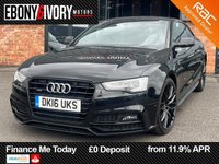 USED 2016 16 AUDI A5 2.0 TDI Black Edition Plus Coupe 2dr Diesel Manual quattro Euro 6 (s/s) (190 ps) Full service history, 2 keys, very well kept