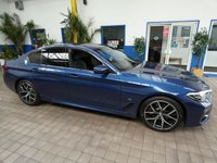 USED 2021 21 BMW 5 SERIES 2.0 520d MHT M Sport Saloon 4dr Diesel Hybrid Steptronic Euro 6 (s/s) (190 ps) SAT NAV HEATED LEATHER SEATS REAR VIEW CAMERA CRUISE CONTROL PARKING SENSORS 1 OWNER EXCELLENT SERVICE HISTORY WARRANTY