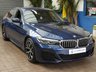 USED 2021 21 BMW 5 SERIES 2.0 520d MHT M Sport Saloon 4dr Diesel Hybrid Steptronic Euro 6 (s/s) (190 ps) SAT NAV HEATED LEATHER SEATS REAR VIEW CAMERA CRUISE CONTROL PARKING SENSORS 1 OWNER EXCELLENT SERVICE HISTORY WARRANTY