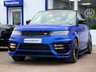 USED 2018 LAND ROVER RANGE ROVER SPORT 3.0 SD V6 HSE LUMMA KIT OPEN PAN ROOF MATT BLUE SAT NAV CAMERA TWO-TONE LEATHER 21