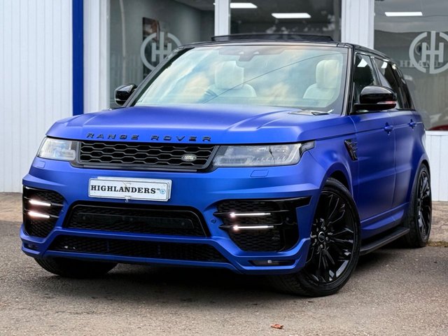 2018 Land Rover Range Rover Sport 3.0 SD V6 HSE LUMMA KIT OPEN PAN ROOF MATT BLUE SAT NAV CAMERA TWO-TONE LEATHER 21