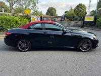 USED 2015 15 MERCEDES-BENZ E-CLASS 2.1 E220 BlueTEC AMG Line Cabriolet 2dr Diesel G-Tronic+ Euro 6 (s/s) (177 ps) STUNNING+SH+LTHR+NAV+2 KEYS+1 FK+