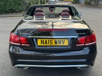 USED 2015 15 MERCEDES-BENZ E-CLASS 2.1 E220 BlueTEC AMG Line Cabriolet 2dr Diesel G-Tronic+ Euro 6 (s/s) (177 ps) STUNNING+SH+LTHR+NAV+2 KEYS+1 FK+