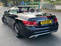 USED 2015 15 MERCEDES-BENZ E-CLASS 2.1 E220 BlueTEC AMG Line Cabriolet 2dr Diesel G-Tronic+ Euro 6 (s/s) (177 ps) STUNNING+SH+LTHR+NAV+2 KEYS+1 FK+