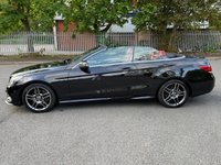 USED 2015 15 MERCEDES-BENZ E-CLASS 2.1 E220 BlueTEC AMG Line Cabriolet 2dr Diesel G-Tronic+ Euro 6 (s/s) (177 ps) STUNNING+SH+LTHR+NAV+2 KEYS+1 FK+