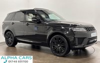 USED 2020 20 LAND ROVER RANGE ROVER SPORT 3.0 SD V6 Autobiography Dynamic SUV 5dr Diesel Auto 4WD Euro 6 (s/s) (306 ps) Striking Santorini Black Metallic, Contrast Ebony / Ivory Leather interior, Ebony Suede Headlining