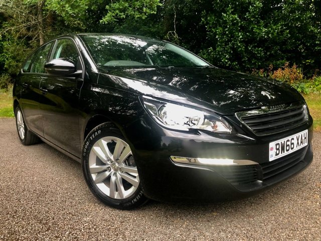 2017 66 Peugeot 308 SW 1.2 PureTech Active Estate 5dr Petrol EAT Euro 6 (s/s) (130 ps) ONLY 3,300 MILES YES 3,300 WITH 1 LADY OWNER  with X8 PEUGEOT MAIN DEALER SERVICES STAMPS//ONLY 20 POUND ROAD TAX A YEAR//SATNAV//REAR PARK SENSORS//DAB RADIO//BLUETOOTH//ALLOY WHEELS//